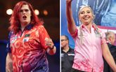 Noa-Lynn van Leuven en Fallon Sherrock waren deze loting voor het WK darts de te ontlopen darters. ©PDC, beeldbewerking Sportnieuws.nl