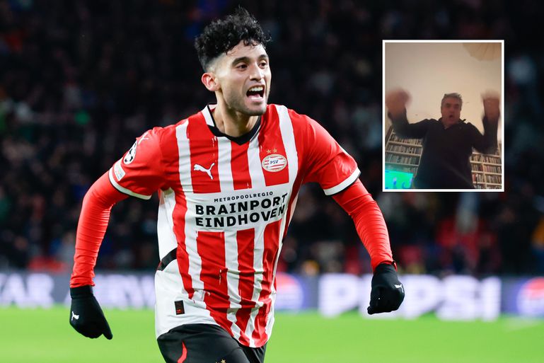 Bekende PSV-supporter gaat uit zijn dak na bizarre comeback in Champions League: 'F*ck off'