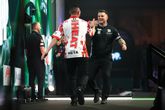 Damon Heta en Luke Woodhouse. © PDC Darts