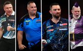 Het WK darts bestaat 27 december uit veel wereldkampioenen: Gerwyn Price, Luke Humphries én Peter Wright. ©PDC/Getty Images, beeldbewerking Sportnieuws.nl.