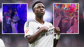 Vinicius Jr geniet van zijn korte trip in New York. ©Getty Images en Instagram, Beeldbewerking Sportnieuws.nl
