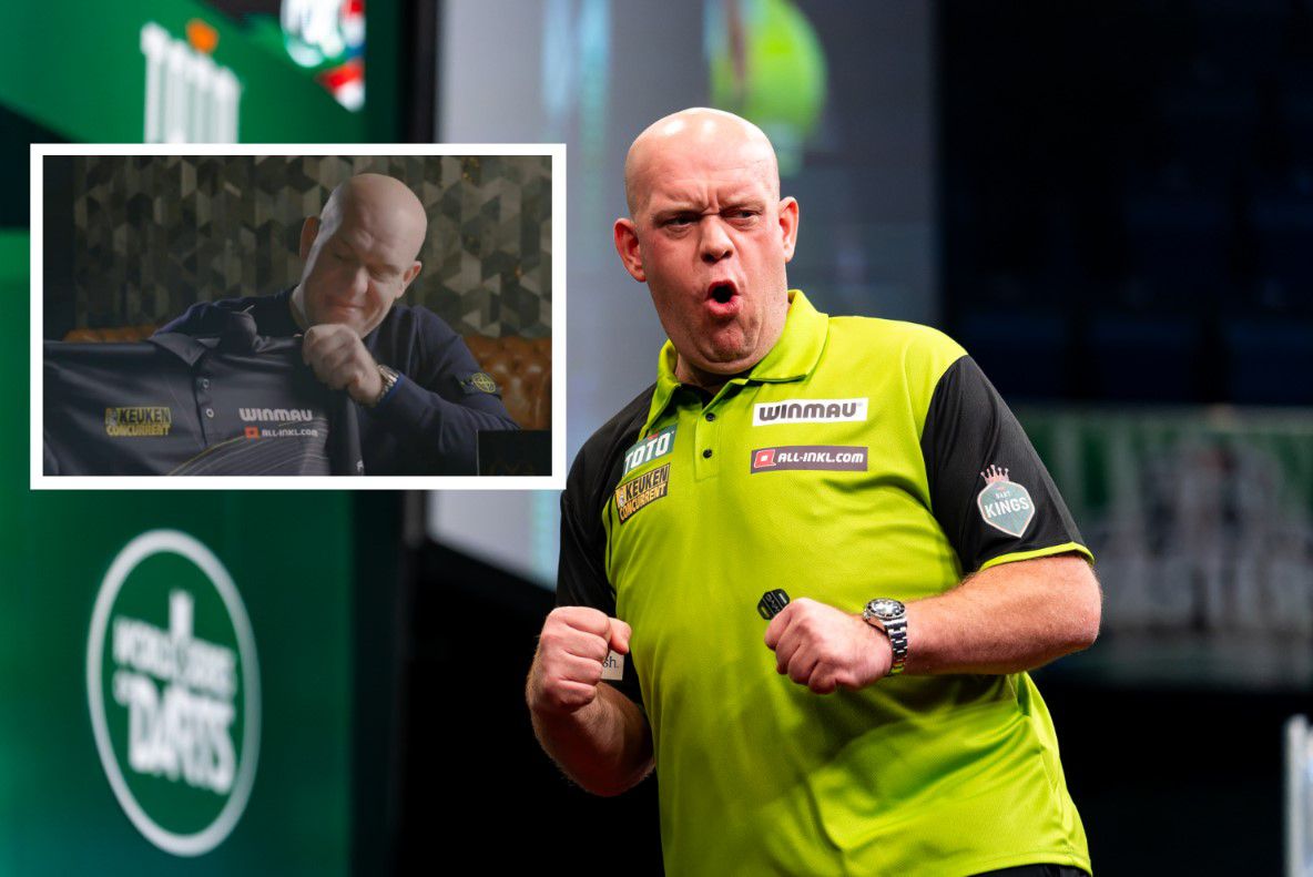 Michael van Gerwen wisselt iconisch groene shirt in voor andere kleur: 'Voor mij is dat perfect'