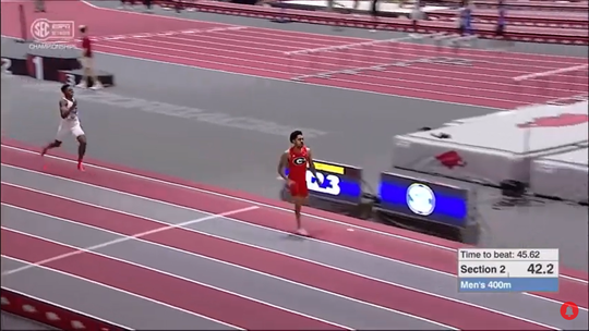 Toch geen wereldrecord voor 19-jarige Canadees op 400 meter na 'probleem met startblokken'