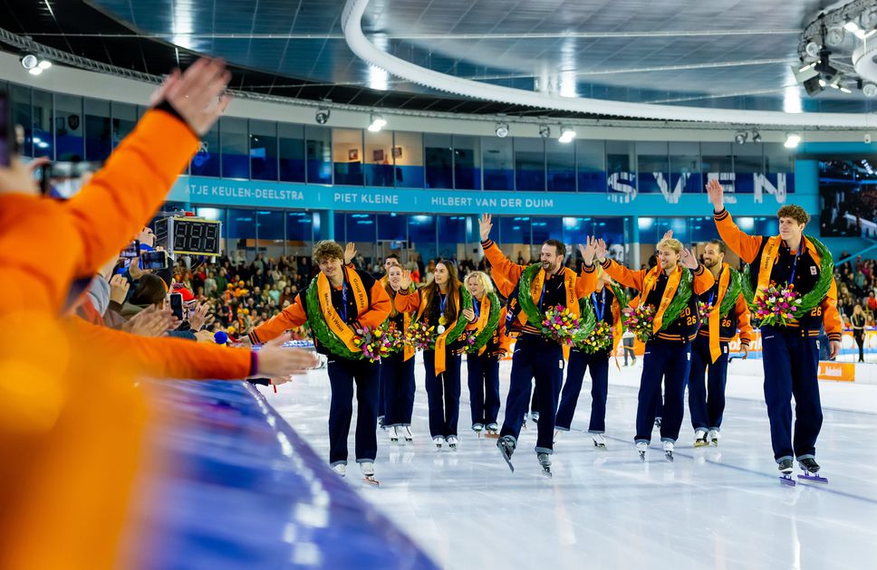 Hilarische toespraak bij huldiging olympische medaillewin...