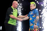 Michael van Gerwen had geen goed woord over voor de uitspraken van Peter Wright © PDC Darts