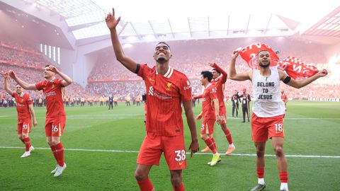 Ryan Gravenberch bereikt bijzondere mijlpaal na titel met Liverpool