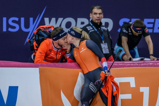 Joy Beune gaat sportieve en gevaarlijke uitdaging aan met Kjeld Nuis op haar verjaardag: 'Daar gaan we'