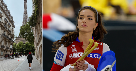 Schaatsster Pien Hersman vliegt naar 'stad van de liefde' voor hereniging met bekende vriend