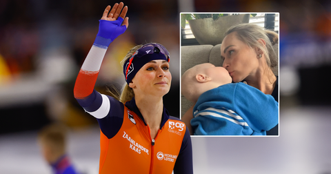 Ex-topschaatsster Irene Schouten beleeft gelukzalig moment na intense periode: 'Lekker knuffelen'