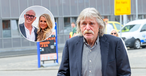 Dochter Johan Derksen deelt opvallende foto met haar vader, vrouw René van der Gijp reageert: 'Vrolijker dan ik dacht'