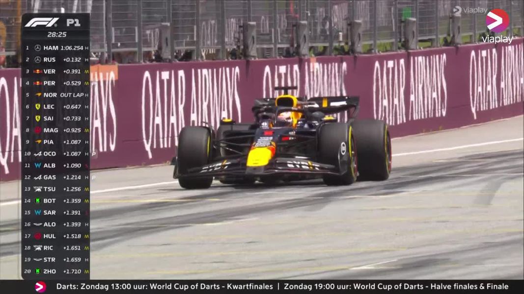 Max Verstappen veroorzaakt rode vlag