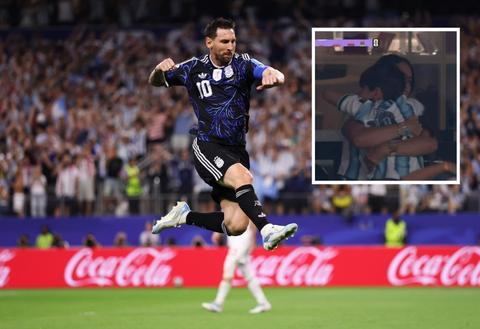 Invaller Lionel Messi (39) zet wéér nieuw record neer op WK voetbal, vrouw en zoontje vieren feest mee