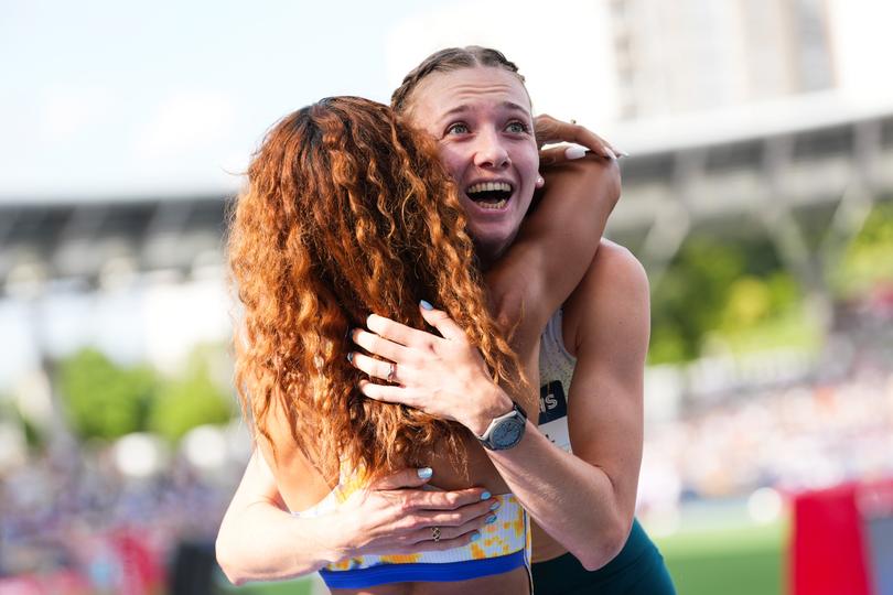 Femke Broeders-Bol kan haar ogen niet geloven na de toptijd over 800 meter © Getty Images