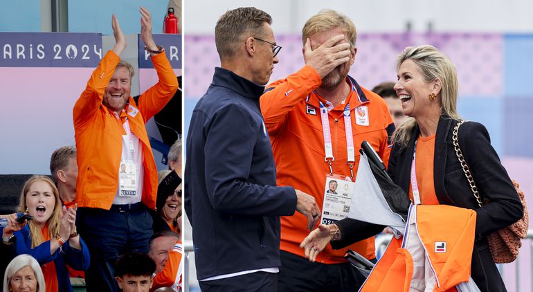 Uitbundige koning Willem-Alexander en Máxima vermaken zich op drukke dag bij Olympische Spelen