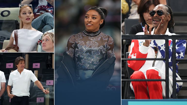 Van Ariana Grande tot Tom Cruise: Deze supersterren zaten in Parijs op de tribune bij turnster Simone Biles