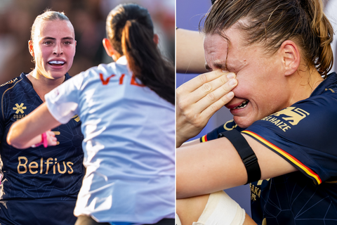 Tranen met tuiten bij hockeysters na pijnlijke nederlaag tegen Oranje op WK: 'We zijn bestolen'