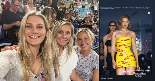 Laura Dijkema deelt hilarische outfit met goede vriendin Jackie Groenen: 'Voor ons volgende uitje!'