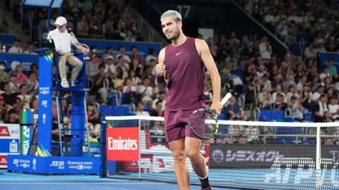 Toptennisser Carlos Alcaraz zorgt voor 'ongelofelijk' moment: 'Dat is een enkelbreker'