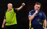 Michael van Gerwen en Luke Littler spelen op 28 december hun derde ronde van het WK darts. ©Getty Images, beeldbewerking Sportnieuws.nl.
