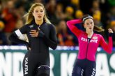 Jutta Leerdam en Suzanne Schulting. © ANP
