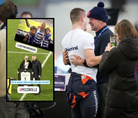 Erben en Joep Wennemars tonen naast schaatsen ook passie voor voetbal: 'Er is maar één club!'