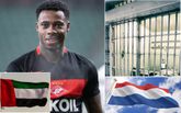 Gaat Quincy Promes naar de Nederlandse gevangenis of niet? Dat is de vraag tijdens de rechtszaak die deze week in Dubai speelt tegen de voetballer. ©Getty Images, beeldbewerking Sportnieuws.nl