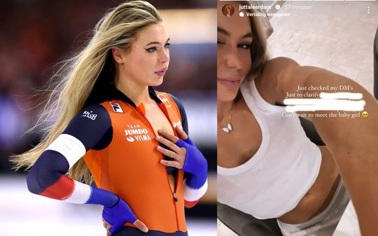 Fans denken massaal dat Jutta Leerdam zwanger is, schaatsster toont haar buik en reageert