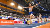 Femke Bol bij de EK indoor in Apeldoorn. © Getty Images