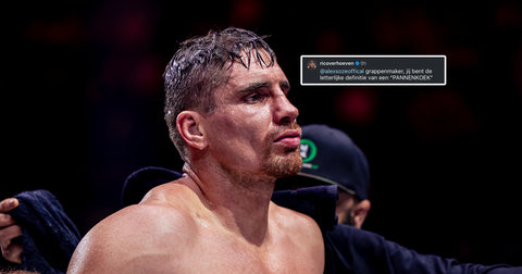 Kickboksicoon Rico Verhoeven voert felle ruzie met veroordeelde vlogger: 'Gebrek aan zuurstof in zijn hersenen'