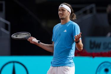 Ongeloof door tenniswedstrijd Alexander Zverev in Madrid: 'Het doet pijn om dit te zien'