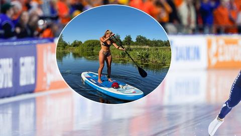 Onlangs gestopte Nederlandse schaatsster (21) krijgt complimenten voor zonnige foto's van ex-collega: 'Heerlijk'
