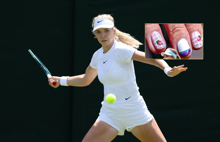 Britse tennisster Katie Boulter steelt met bijzondere nagels de show op Wimbledon