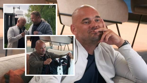 Wesley Sneijder emotioneel na bijzonder moment: 'Dit hakt er wel even in, ik loop helemaal te trillen'