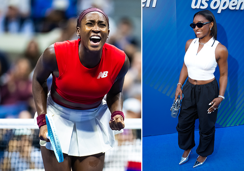 Olympische legende duikt op tijdens US Open en knuffelt met toptennisster: 'Je bent echt een inspiratie'