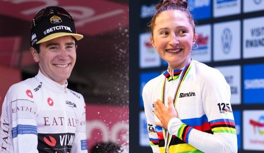 Wereldkampioene bij vrouwen en toprenner van Visma | Lease a Bike bevestigen relatie tijdens WK