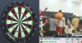 Groot feest na een historisch dartsmoment in Afrika © X, joshpearson180
