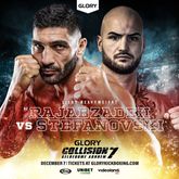 Bahram Rajabzadeh wordt door Glory alsnog de ring in gestuurd tijdens Collision 7. ©Glory