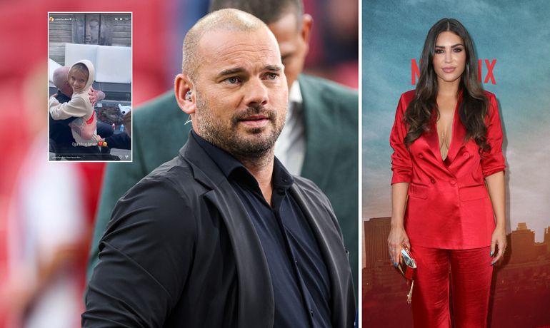 Wesley Sneijder en ex-vrouw Yolanthe beleven samen speciaal moment met ernstig zieke vader van oud-voetballer