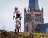 Lucinda Brand tijdens een van haar vele crosses van vorig jaar. ©Getty Images