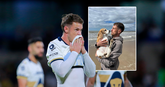 Aaron Ramsey is op zoek naar zijn hond Halo. © Getty Images en Instagram