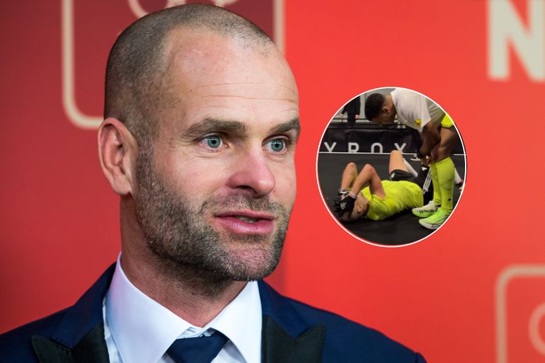 Schaatsicoon Erben Wennemars ligt totaal uitgeteld op de grond: 'Hij is eronder gedoken!'