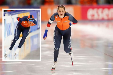 Topschaatsster Angel Daleman en haar vriend 'na lange tijd' weer op kenmerkende locatie