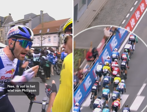 Wielrenners ruziën na incident achter teamgenoot Mathieu van der Poel: 'Je hebt me gewoon in de hekken geduwd'