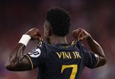 Vinicius Junior na zijn ene goal tegen Bayern München / Getty Images
