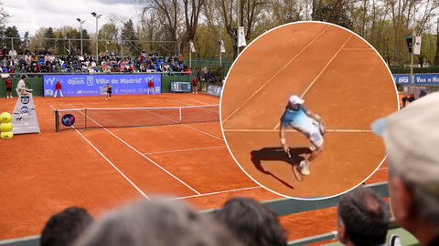 Russische tennisser verliest overwinning door obscene gebaren naar scheidsrechter