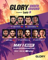 Glory Underground Miami Fight Card. ©Glory