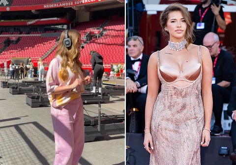 Jade Anna van Vliet (beroemde vriendin Kenneth Taylor) maakt sportieve droom waar in Johan Cruijff ArenA