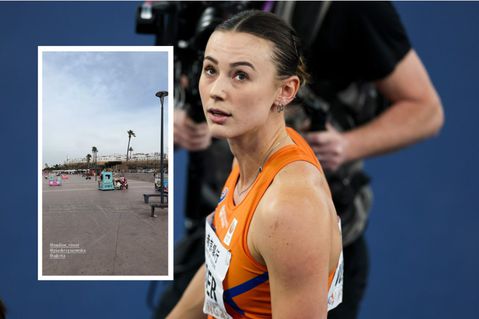 Nederlandse topatleten Lieke Klaver en Nadine Visser schrikken én lachen na botsing