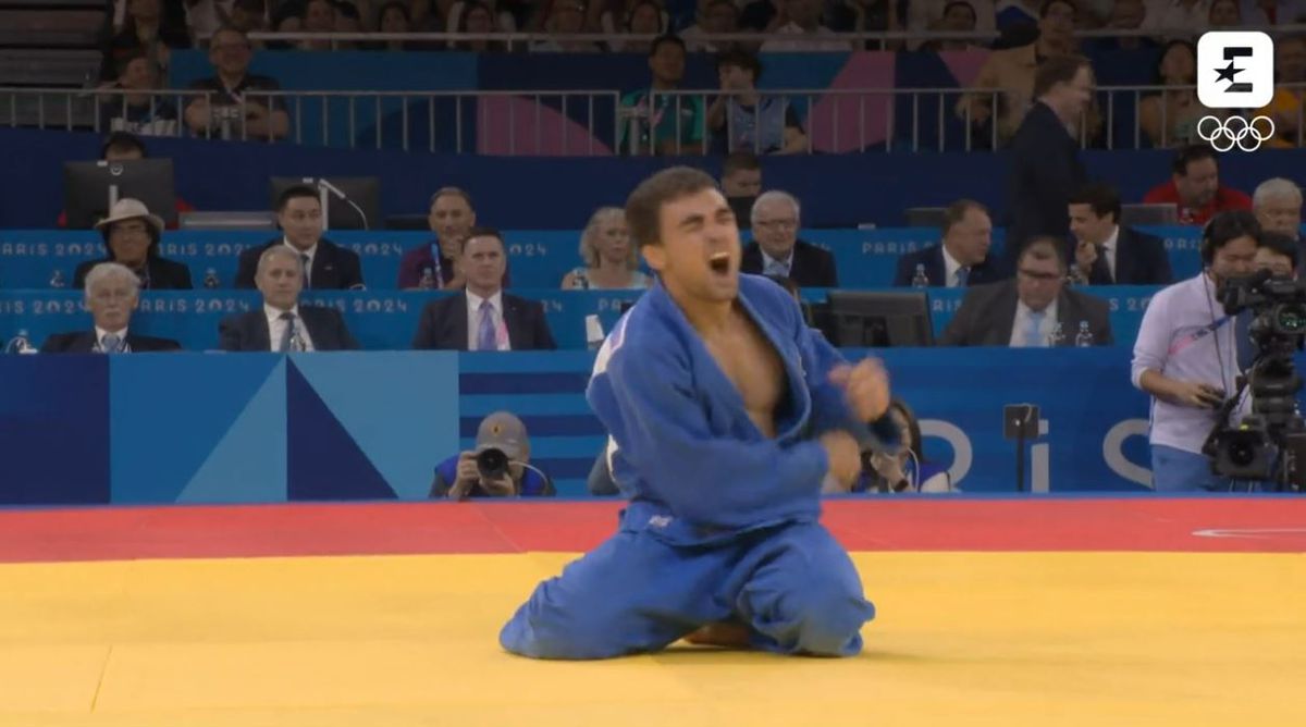 Bizarre blessure tijdens Olympische Spelen: judoka juicht te hard en vergaat daarna van de pijn