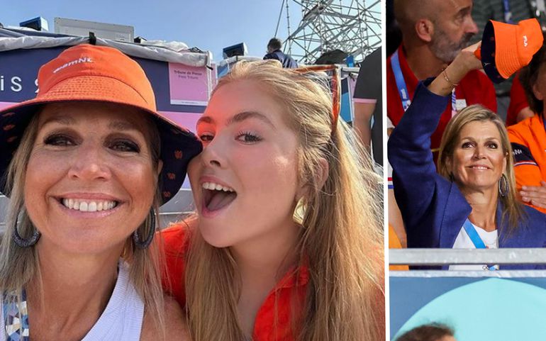 Koningin Maxima en prinses Amalia nemen met heerlijke selfie afscheid van de Olympische Spelen